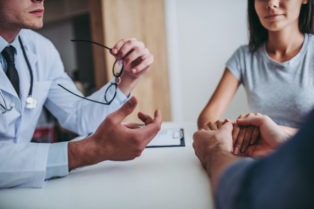 Couple avec des problèmes de fertilité
